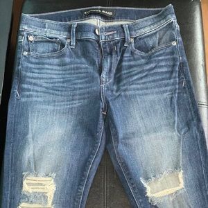 Express - Distressed mid rise leggings